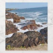 Franse kust in Vendée Wijn Etiket (Enkel label)