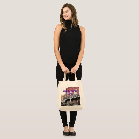 Franse kwart droogte ijzerbalkons tote bag (Voorkant (model))