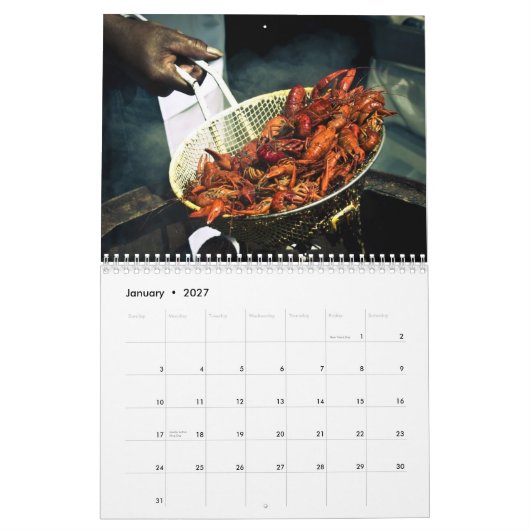 Franse kwartagenda kalender (Jan 2027)