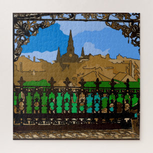 Franse kwartbalcony legpuzzel