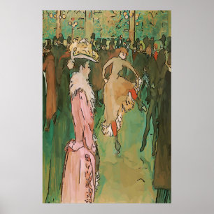 Franse kwartdansers poster