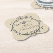  Franse label papier Onderzetters (Gekanteld)