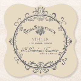 Franse label papier Onderzetters