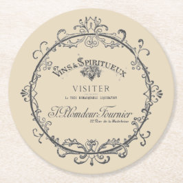  Franse label papier Onderzetters