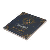 Franse labeltegel voor wijn: Chablis Tegeltje (Zijkant)