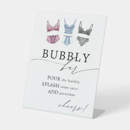 Franse Lace Lingerie Reclamebord Met Voetstuk