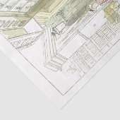 Franse  Lady Decoupage Street Bakery Tissue Tissuepapier (Detail)