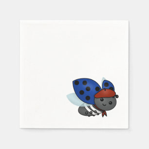 Franse Ladybug, glimlach Servet