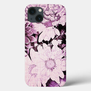 Franse land boho chic wilde bloem paarse madeliefj Case-Mate iPhone case