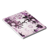 Franse land boho chic wilde bloem paarse madeliefj notitieblok (Schuin)