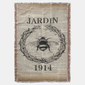 Franse land botanische moderne  bij deken (Voorkant Verticaal)