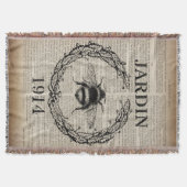 Franse land botanische moderne  bij deken (Voorkant)