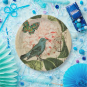  Franse land botanische Paris Tea Party Papieren Bordje (Feest)