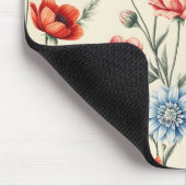 Franse land Poppy en Dahlia Muismat (Hoek)