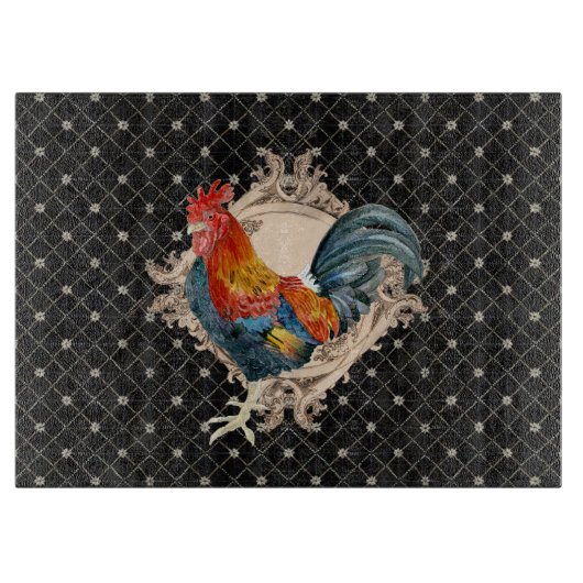 Franse land Roosters  Antiek thuisdecor Snijplank (Voorkant)