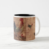 -Franse land Roosters Coffee Cup Mok (Voorkant rechts)