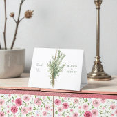 Franse land Rozemarijn bruiloft dank u kaart