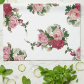 Franse land Rozen Theedoek (Gevouwen)