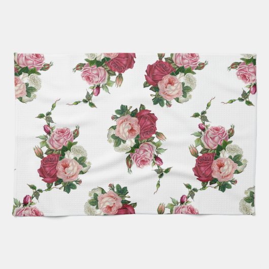 Franse land Rozen Theedoek (Horizontaal)