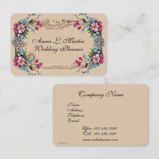  Franse land tuin Visitekaartje (Voorkant / Achterkant)