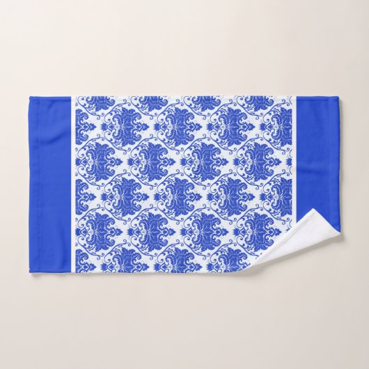 Franse landblauw en witte doekdoekset bad handdoek (Handdoek)