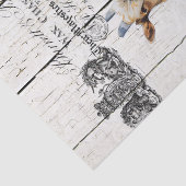 Franse landelijke bloemstuk Alpengeiten Tissuepapier (Detail)