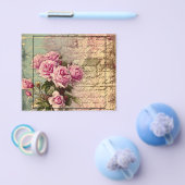 Franse landelijke chic, shabby chic, roze rozen, f flyer (Enkel)