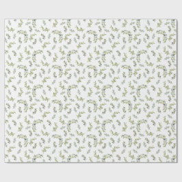 Franse landelijke chic waterverf olijfpatroon cadeaupapier
