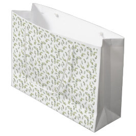 Franse landelijke chic waterverf olijfpatroon groot cadeauzakje
