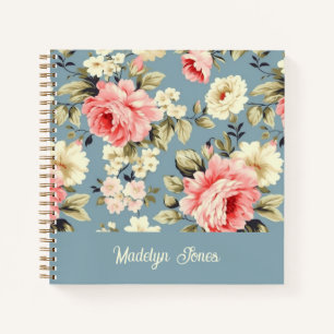 Franse Landelijke Cottage Tuin Bloemen Aangepaste Notitieboek