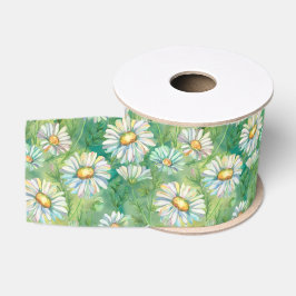 Franse landelijke decor waterverf kamille bloemen grosgrain lint