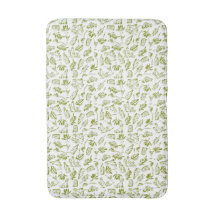 Franse landelijke olijfbladpatroon groene chic