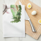 Franse landelijke rode decor Rooster Theedoek (Quarter Fold)