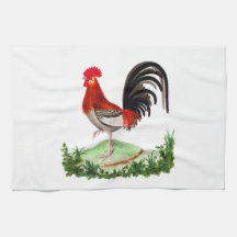 Franse landelijke rode decor Rooster