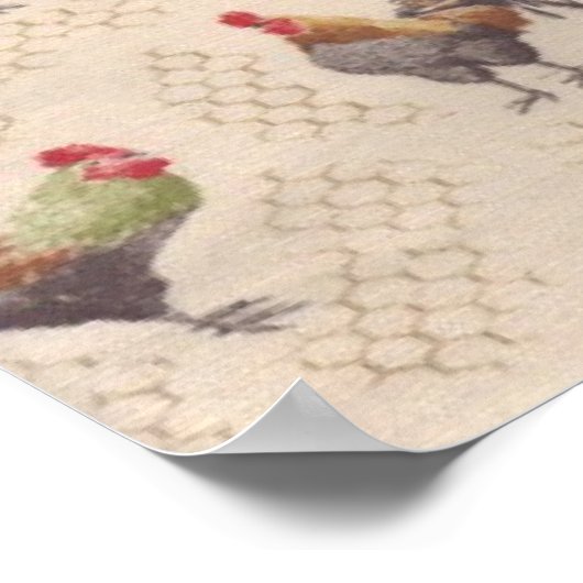  Franse landelijke roebels schilderen Poster (Hoek)