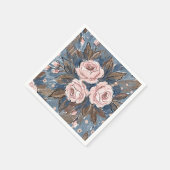 Franse landelijke roos servet (Hoek)