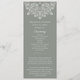 Franse landelijke tuinprogramma's met kant programmakaart