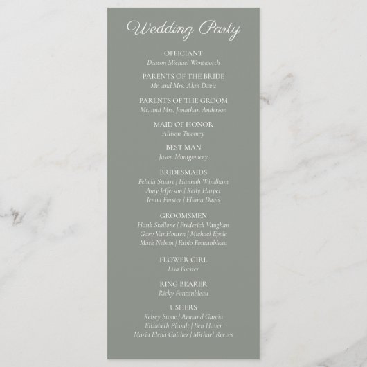 Franse landelijke tuinprogramma's met kant programmakaart (Achterkant)