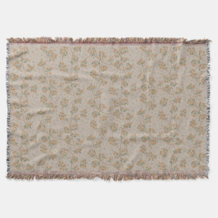 Franse landelijke vintage cottagecore bloemen deken