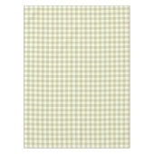 Franse landelijke weide gingham - saliegroen gerui tafelkleed (Voorkant)