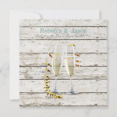 Franse landelijke witgeschilderd houten champagneg kaart (Voorkant)