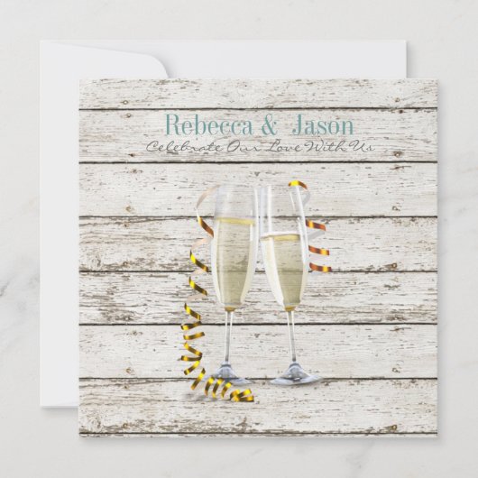 Franse landelijke witgeschilderde houten champagne kaart (Voorkant)