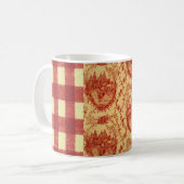 Franse landenkoffiebeker Toile Barnyard Koffiemok (Voorkant links)