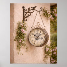 Franse landklok wanddecoratie