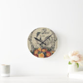 Franse landwandklok ronde klok (Huis)