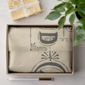 Franse Lapin de Cacao Brown Bunny Rabbit Decoupage Tissuepapier (Geschenk)