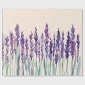 Franse lavanderwaterverf cadeaupapier (Vlak)