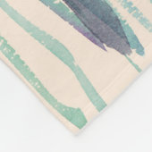 Franse lavanderwaterverf fleece deken (Hoek)