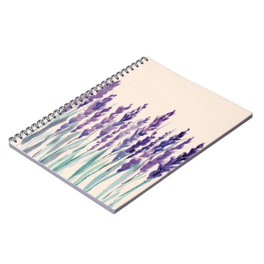Franse lavanderwaterverf notitieboek (Linkerzijde)