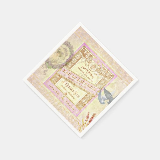 Franse Lavendel Parfum Collage Servet (Hoek)